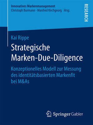 cover image of Strategische Marken-Due-Diligence